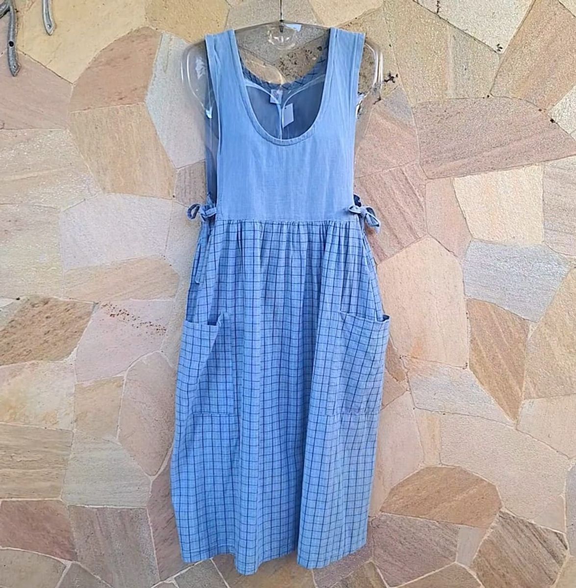 Vestido Vintage CGC Jeans Jardineira