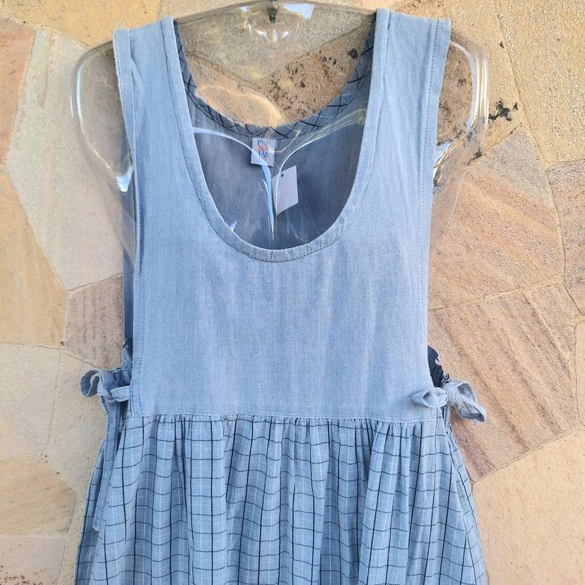 Vestido Vintage CGC Jeans Jardineira