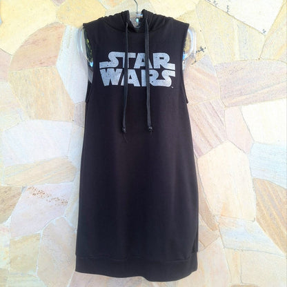 Vestido Curto com Capuz Star Wars – Tecido Leve Moletinho