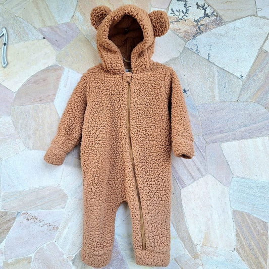 Macacão Teddy Ursinho Baby – Marrom (1 a 2 Anos)