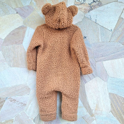 Macacão Teddy Ursinho Baby – Marrom (1 a 2 Anos)