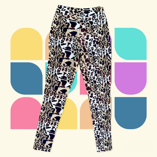 Calça Básica de Montaria Animal Print Feminina (Tamanho 44)