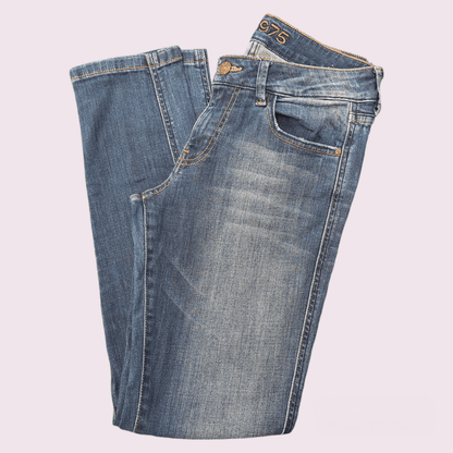 Calça Zara Jeans Slim Tradicional Azul (Tamanho 38)