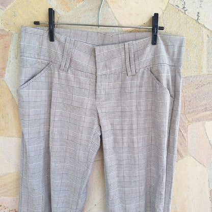 Calça M. Officer de Alfaiataria Flare Xadrez (Tamanho 40/42)